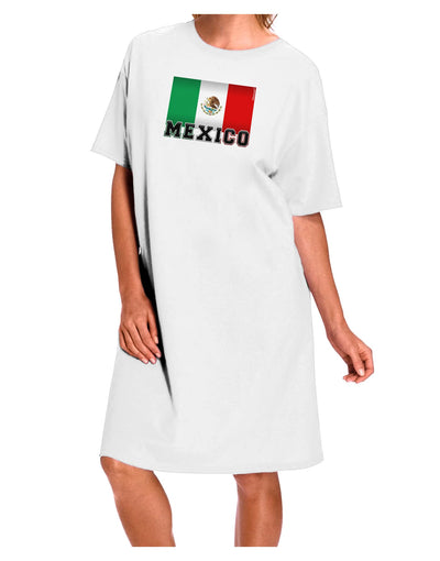 Mexico Flag Adult Wear Around Night Shirt and Dress-Night Shirt-TooLoud-White-One-Size-Fits-Most-Davson Sales