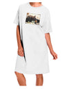 Stylish and Comfortable White Adult Night Shirt Dress - One Size-Night Shirt-TooLoud-White-One-Size-Davson Sales