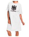 Bundeswehr Logo Adult Night Shirt Dress - White - One Size: A Stylish and Comfortable Addition to Your Wardrobe-Night Shirt-TooLoud-White-OSFM-Davson Sales