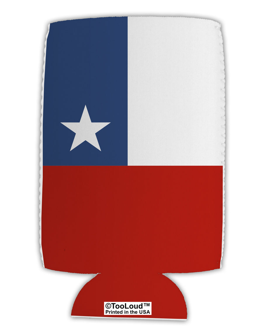 Chile Flag AOP Collapsible Neoprene Tall Can Insulator All Over Print-Tall Can Insulator-TooLoud-White-Davson Sales