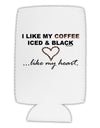 Coffee Iced and Black Collapsible Neoprene Tall Can Insulator-Tall Can Insulator-TooLoud-White-Davson Sales