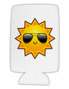 Sun With Sunglasses Collapsible Neoprene Tall Can Insulator by TooLoud