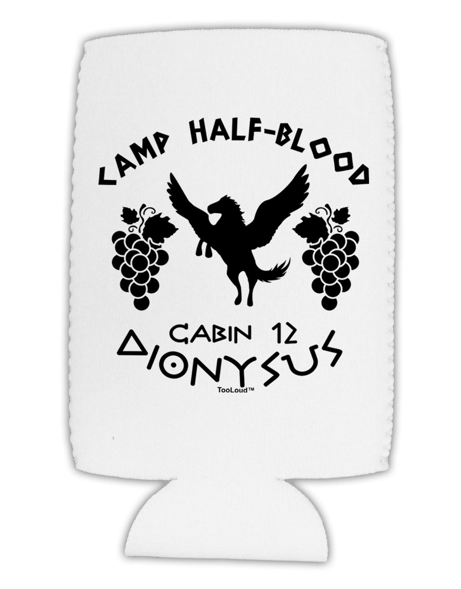 Camp Half Blood Cabin 12 Dionysus Collapsible Neoprene Tall Can Insulator by TooLoud