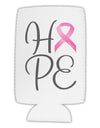 Hope - Breast Cancer Awareness Ribbon Collapsible Neoprene Tall Can Insulator-Tall Can Insulator-TooLoud-White-Davson Sales