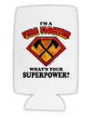 Fire Fighter - Superpower Collapsible Neoprene Tall Can Insulator-Tall Can Insulator-TooLoud-White-Davson Sales