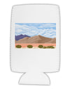 Pixel Landscape - Desert Collapsible Neoprene Tall Can Insulator-Tall Can Insulator-TooLoud-White-Davson Sales