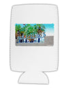 Palm Springs Watercolor Collapsible Neoprene Tall Can Insulator-Tall Can Insulator-TooLoud-White-Davson Sales