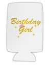 Birthday Girl Text Collapsible Neoprene Tall Can Insulator by TooLoud-Tall Can Insulator-TooLoud-White-Davson Sales