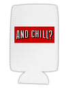 And Chill Collapsible Neoprene Tall Can Insulator-Tall Can Insulator-TooLoud-White-Davson Sales