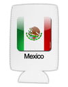 Mexican Flag App Icon - Text Collapsible Neoprene Tall Can Insulator by TooLoud-Tall Can Insulator-TooLoud-White-Davson Sales