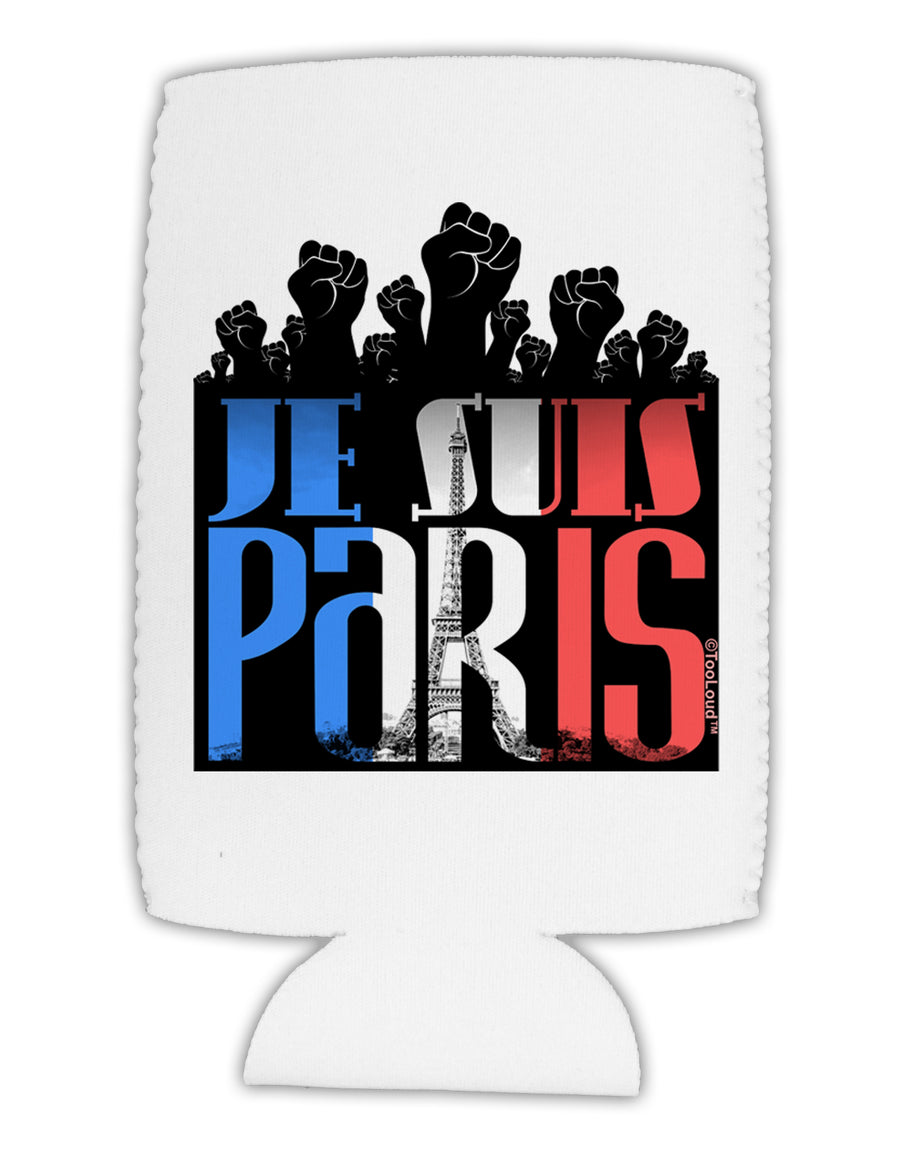 Je Suis Paris - Strong Collapsible Neoprene Tall Can Insulator by TooLoud-TooLoud-White-Davson Sales