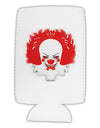 Extra Scary Clown Watercolor Collapsible Neoprene Tall Can Insulator-Tall Can Insulator-TooLoud-White-Davson Sales