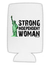 Statue of Liberty Strong Woman Collapsible Neoprene Tall Can Insulator by TooLoud-TooLoud-White-Davson Sales