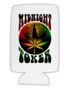 Midnight Toker Marijuana Collapsible Neoprene Tall Can Insulator-Tall Can Insulator-TooLoud-White-Davson Sales