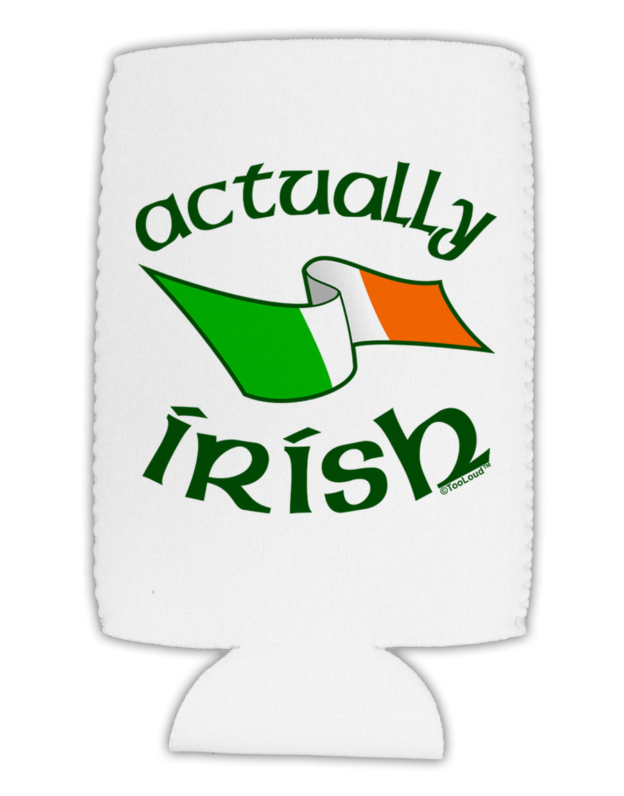 Actually Irish Collapsible Neoprene Tall Can Insulator-Tall Can Insulator-TooLoud-White-Davson Sales