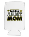 Proud Army Mom Collapsible Neoprene Tall Can Insulator-Tall Can Insulator-TooLoud-White-Davson Sales