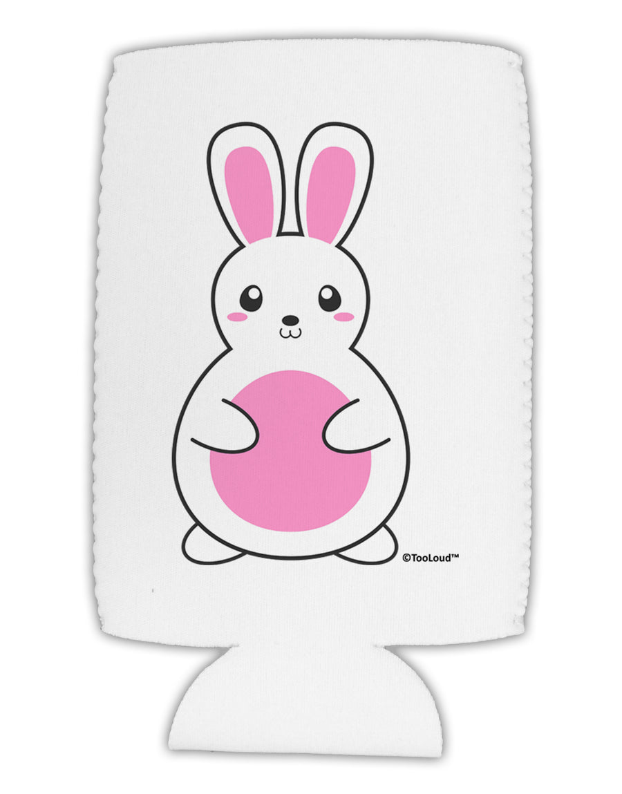 Cute Easter Bunny - Pink Collapsible Neoprene Tall Can Insulator by TooLoud-Tall Can Insulator-TooLoud-White-Davson Sales