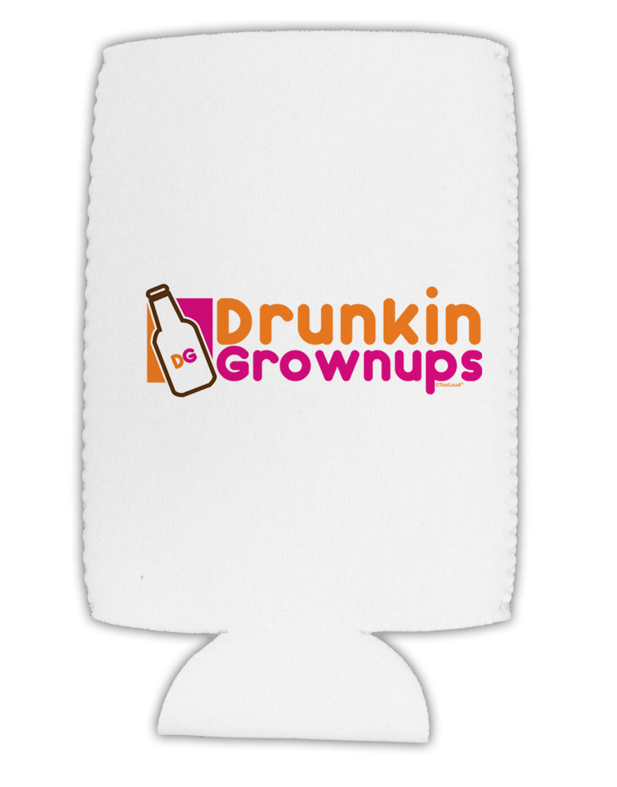 Drunken Grown ups Funny Drinking Collapsible Neoprene Tall Can Insulator by TooLoud-Tall Can Insulator-TooLoud-White-Davson Sales