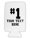 Personalized Number 1 Collapsible Neoprene Tall Can Insulator by TooLoud-Tall Can Insulator-TooLoud-White-Davson Sales