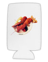 Lobster Plate Collapsible Neoprene Tall Can Insulator-Tall Can Insulator-TooLoud-White-Davson Sales