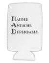 DAD - Acronym Collapsible Neoprene Tall Can Insulator by TooLoud-TooLoud-White-Davson Sales