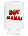 Hot Mama Chili Heart Collapsible Neoprene Tall Can Insulator-Tall Can Insulator-TooLoud-White-Davson Sales