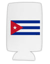 Cuba Flag Cubana Collapsible Neoprene Tall Can Insulator by TooLoud-Tall Can Insulator-TooLoud-White-Davson Sales
