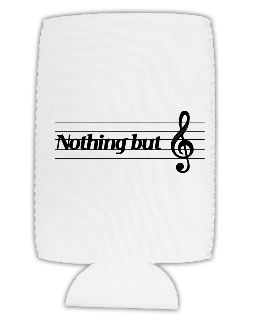 Nothing But Treble Music Pun Collapsible Neoprene Tall Can Insulator by TooLoud-Tall Can Insulator-TooLoud-White-Davson Sales