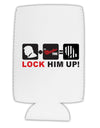 Lock Him Up Anti-Trump Funny Collapsible Neoprene Tall Can Insulator by TooLoud-Tall Can Insulator-TooLoud-White-Davson Sales