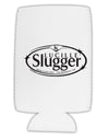Lucille Slugger Logo Collapsible Neoprene Tall Can Insulator by TooLoud-Tall Can Insulator-TooLoud-White-Davson Sales