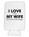 I Love My Wife Videogames Collapsible Neoprene Tall Can Insulator-Tall Can Insulator-TooLoud-White-Davson Sales