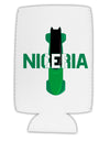 Nigeria Bobsled Collapsible Neoprene Tall Can Insulator by TooLoud-Tall Can Insulator-TooLoud-White-Davson Sales