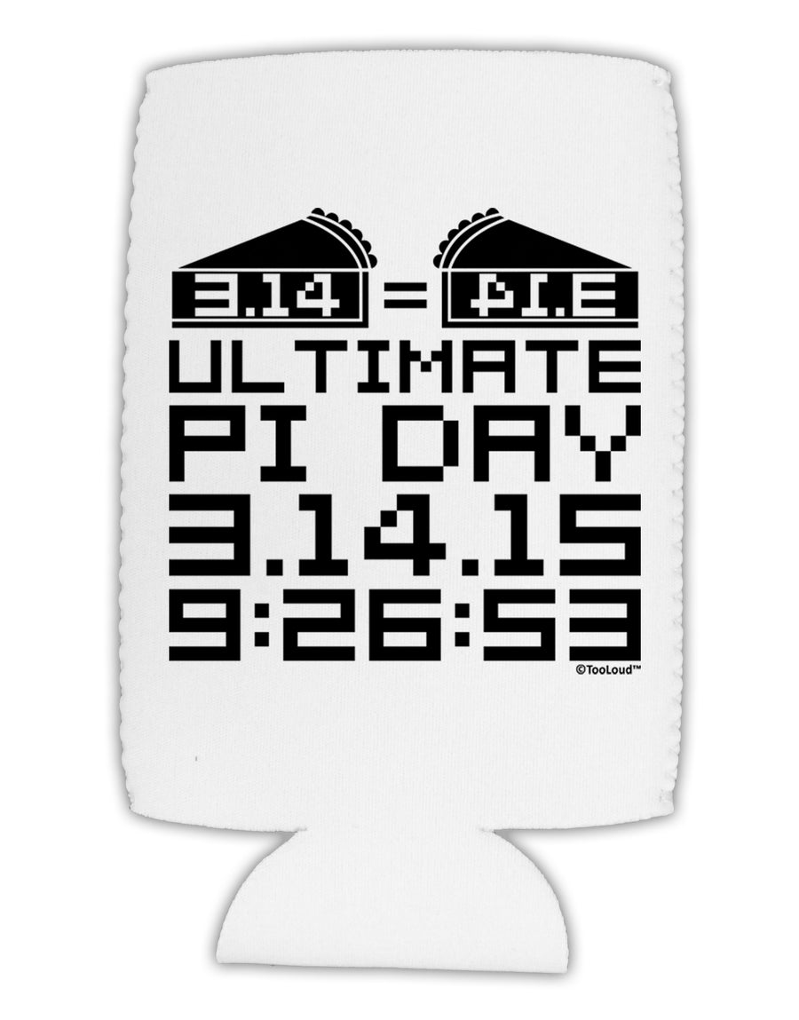 Ultimate Pi Day Design - Mirrored Pies Collapsible Neoprene Tall Can Insulator by TooLoud-Tall Can Insulator-TooLoud-White-Davson Sales