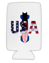USA Bobsled Collapsible Neoprene Tall Can Insulator by TooLoud-Tall Can Insulator-TooLoud-White-Davson Sales
