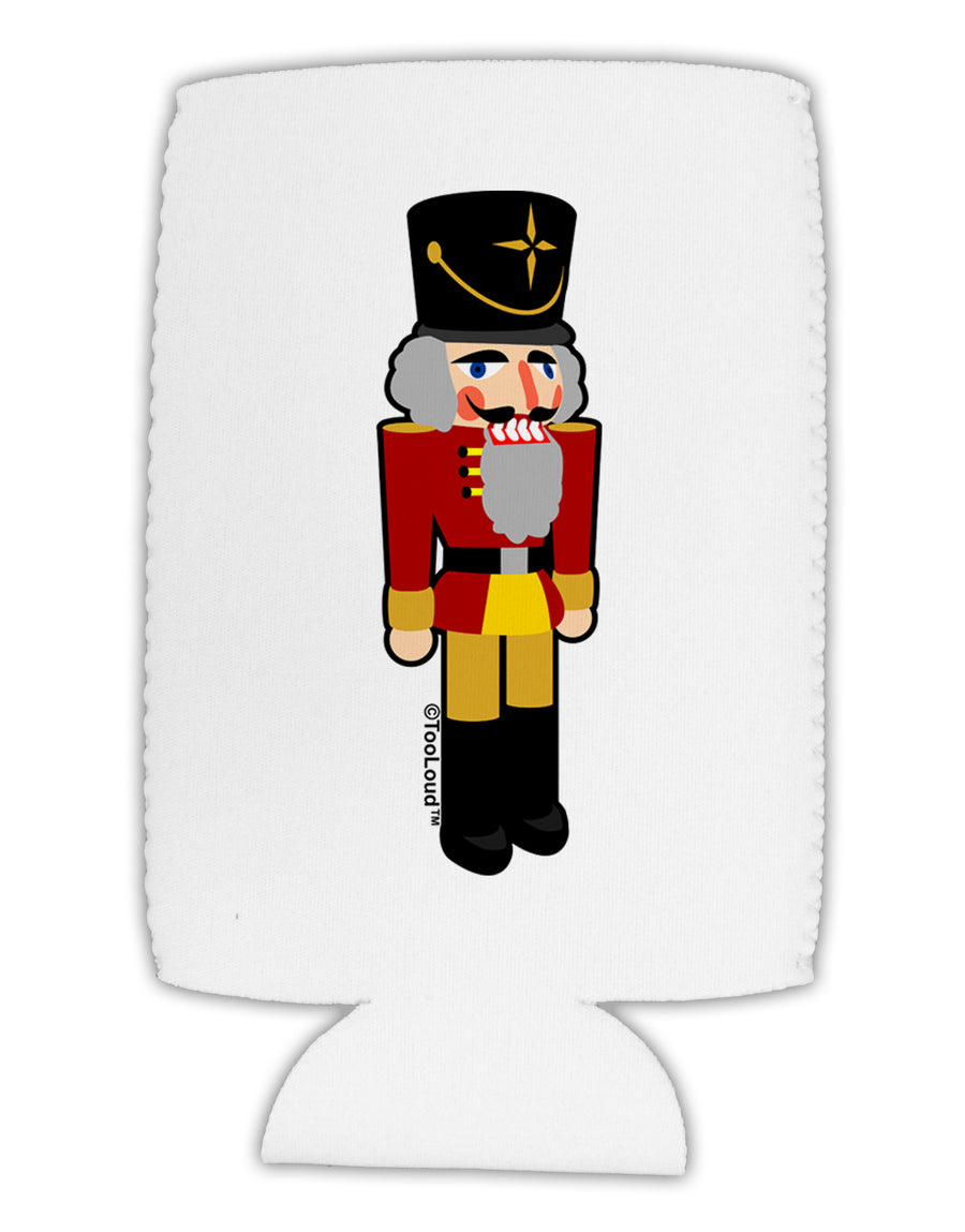 Festive Nutcracker - No Text Collapsible Neoprene Tall Can Insulator by TooLoud-TooLoud-White-Davson Sales
