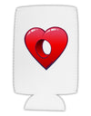 Hole Heartedly Broken Heart Collapsible Neoprene Tall Can Insulator by TooLoud-TooLoud-White-Davson Sales