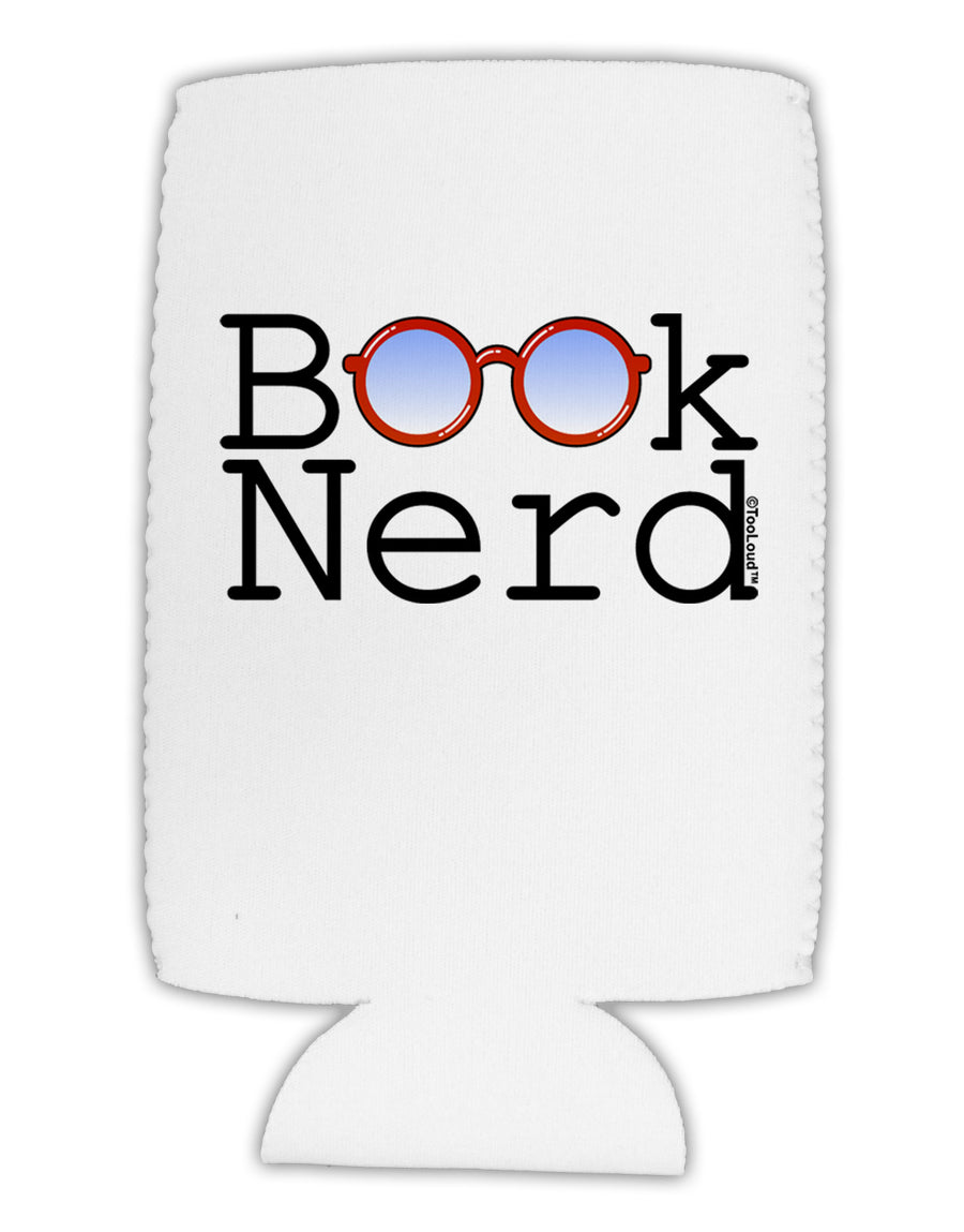 Book Nerd Collapsible Neoprene Tall Can Insulator-Tall Can Insulator-TooLoud-White-Davson Sales