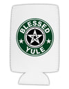 Blessed Yule Emblem Collapsible Neoprene Tall Can Insulator by TooLoud-TooLoud-White-Davson Sales