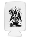 Baphomet Illustration Collapsible Neoprene Tall Can Insulator by TooLoud-TooLoud-White-Davson Sales
