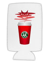 Red Cup Satan Coffee Collapsible Neoprene Tall Can Insulator by TooLoud-TooLoud-White-Davson Sales