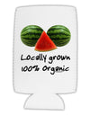Locally Grown Organic Melons Collapsible Neoprene Tall Can Insulator-Tall Can Insulator-TooLoud-White-Davson Sales