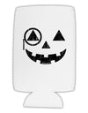 Monocle Jack-o-Lantern Distressed Collapsible Neoprene Tall Can Insulator-Tall Can Insulator-TooLoud-White-Davson Sales
