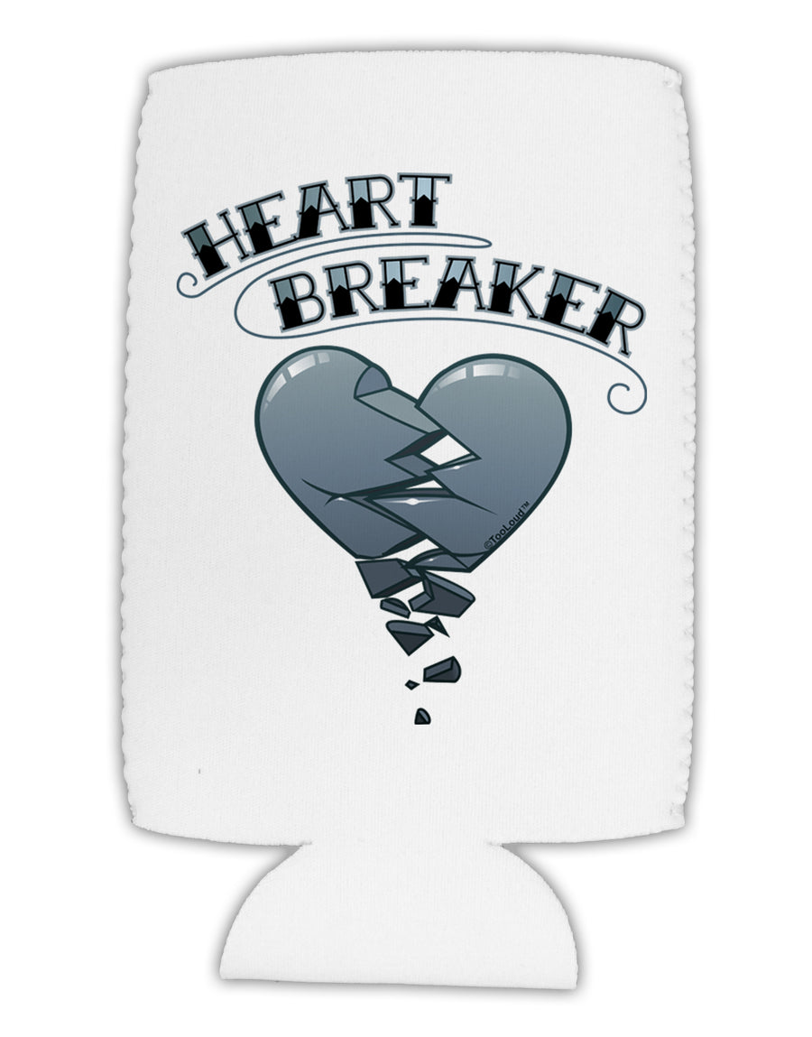 Heart Breaker Manly Collapsible Neoprene Tall Can Insulator by TooLoud-TooLoud-White-Davson Sales