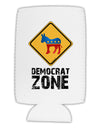Democrat Zone Collapsible Neoprene Tall Can Insulator-Tall Can Insulator-TooLoud-White-Davson Sales
