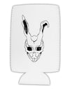 Scary Bunny Face White Distressed Collapsible Neoprene Tall Can Insulator-Tall Can Insulator-TooLoud-White-Davson Sales