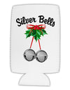 Silver Bells Collapsible Neoprene Tall Can Insulator by TooLoud