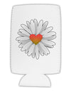 Pretty Daisy Heart Collapsible Neoprene Tall Can Insulator-Tall Can Insulator-TooLoud-Davson Sales