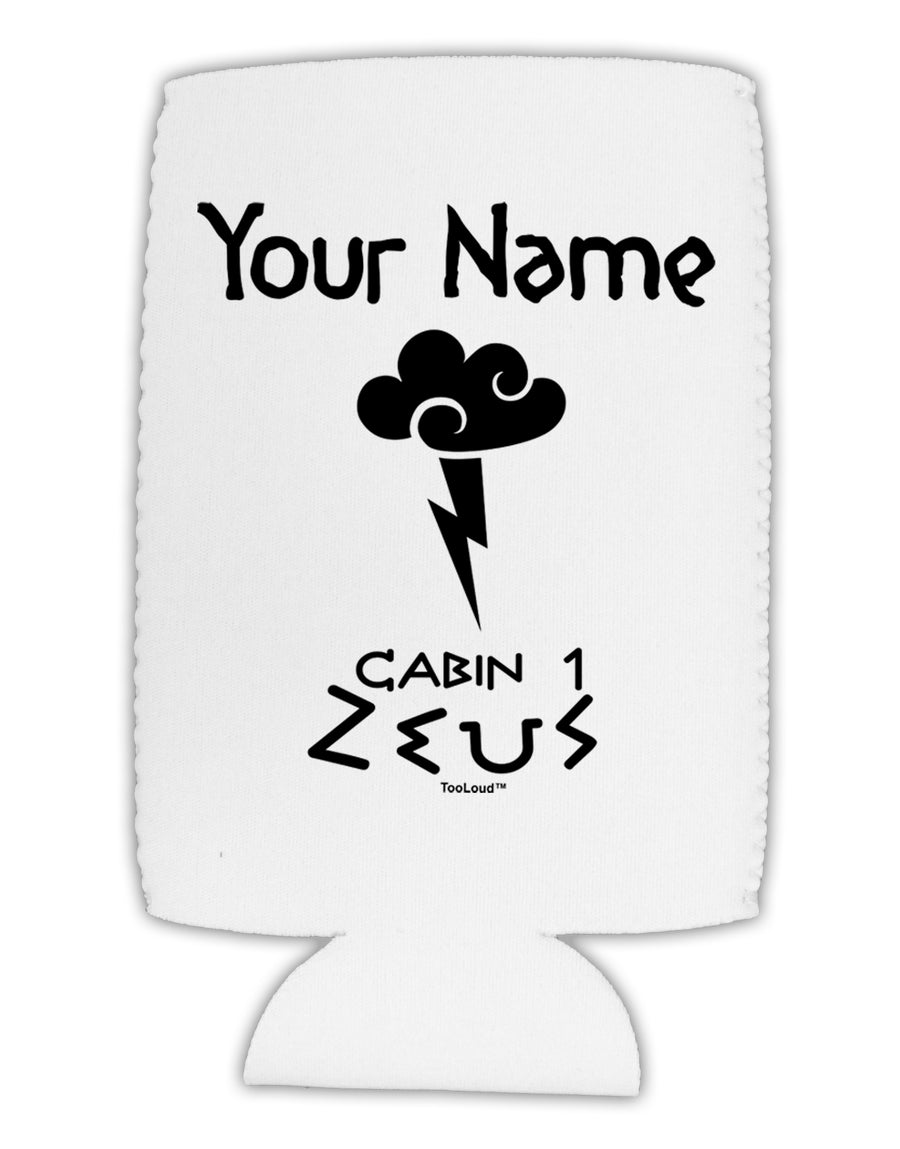 Personalized Cabin 1 Zeus Collapsible Neoprene Tall Can Insulator by TooLoud-Tall Can Insulator-TooLoud-White-Davson Sales