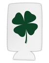 Lucky Four Leaf Clover St Patricks Day Collapsible Neoprene Tall Can Insulator-Tall Can Insulator-TooLoud-White-Davson Sales