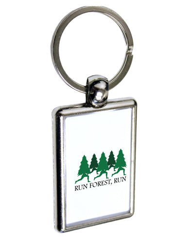 Run Forest Run Funny Keychain Key Ring by TooLoud-TooLoud-Davson Sales